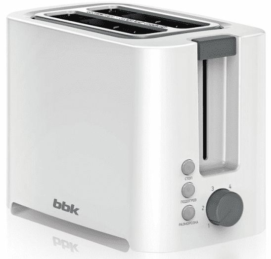 Тостер BBK TR81M 800Вт белый